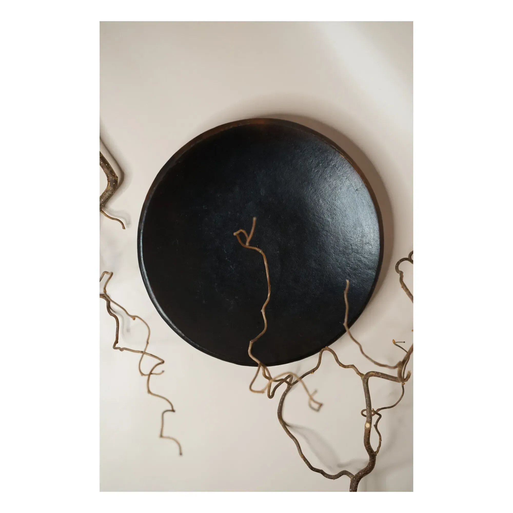 Round Terracotta Plate D28cm - Black product
