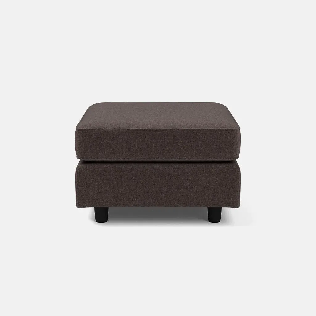 Ascot Footstool - Deep Espresso, Chenille product