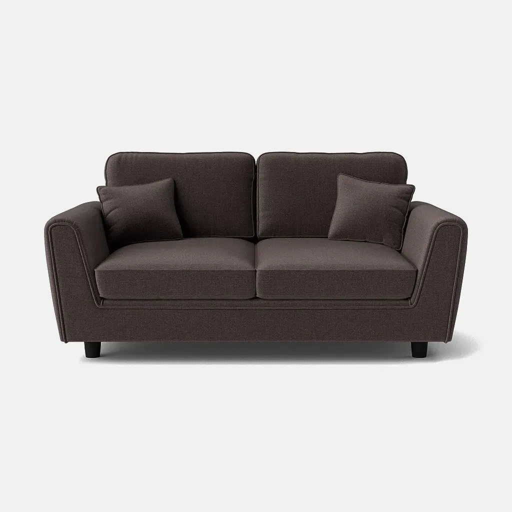 Ascot Highback 2-Seater Sofa - Deep Espresso, Chenille product