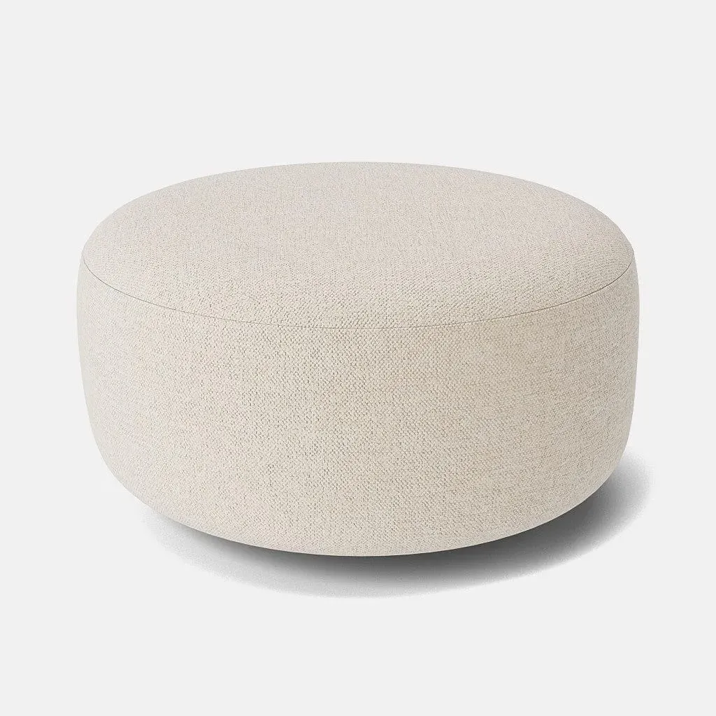 Carmen Footstool - Parchment Beige, Soft Woven product