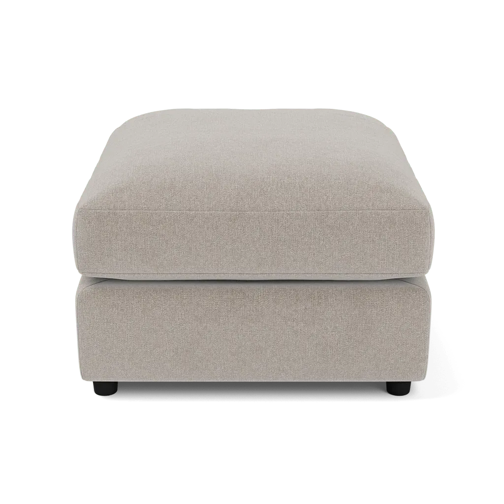 Chelsea Footstool - Stone, Polyester product
