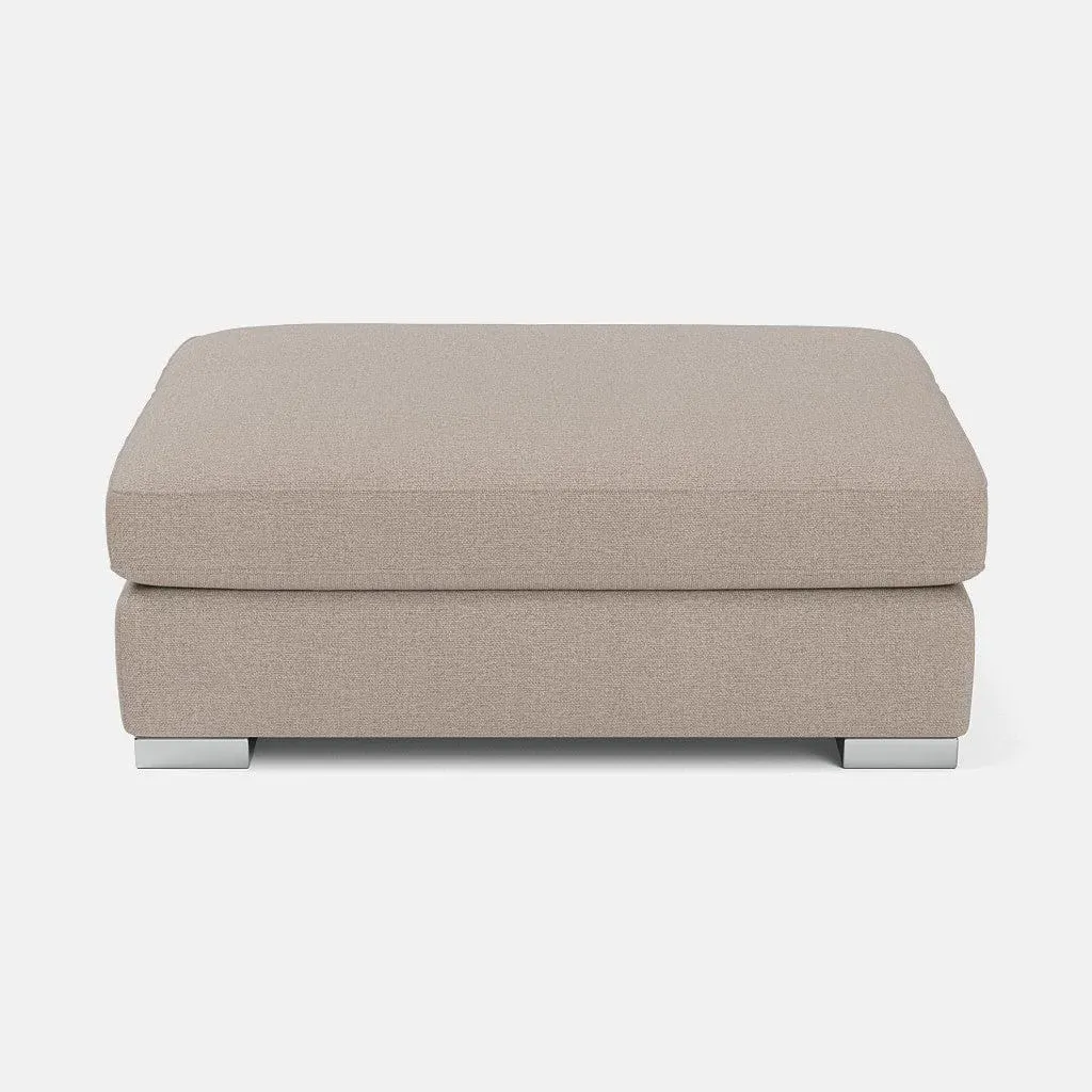 Chiswick Footstool - Desert Sand, Woven Fabric product