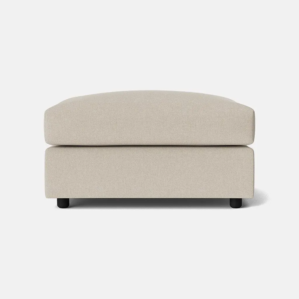 Dorchester Footstool - Meringue, Polyester product