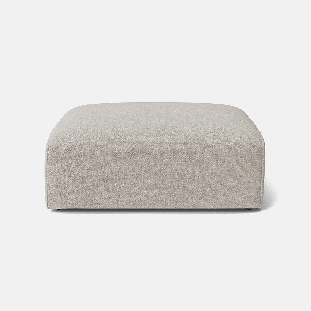 Kate Chenille Footstool - Neutral Linen product