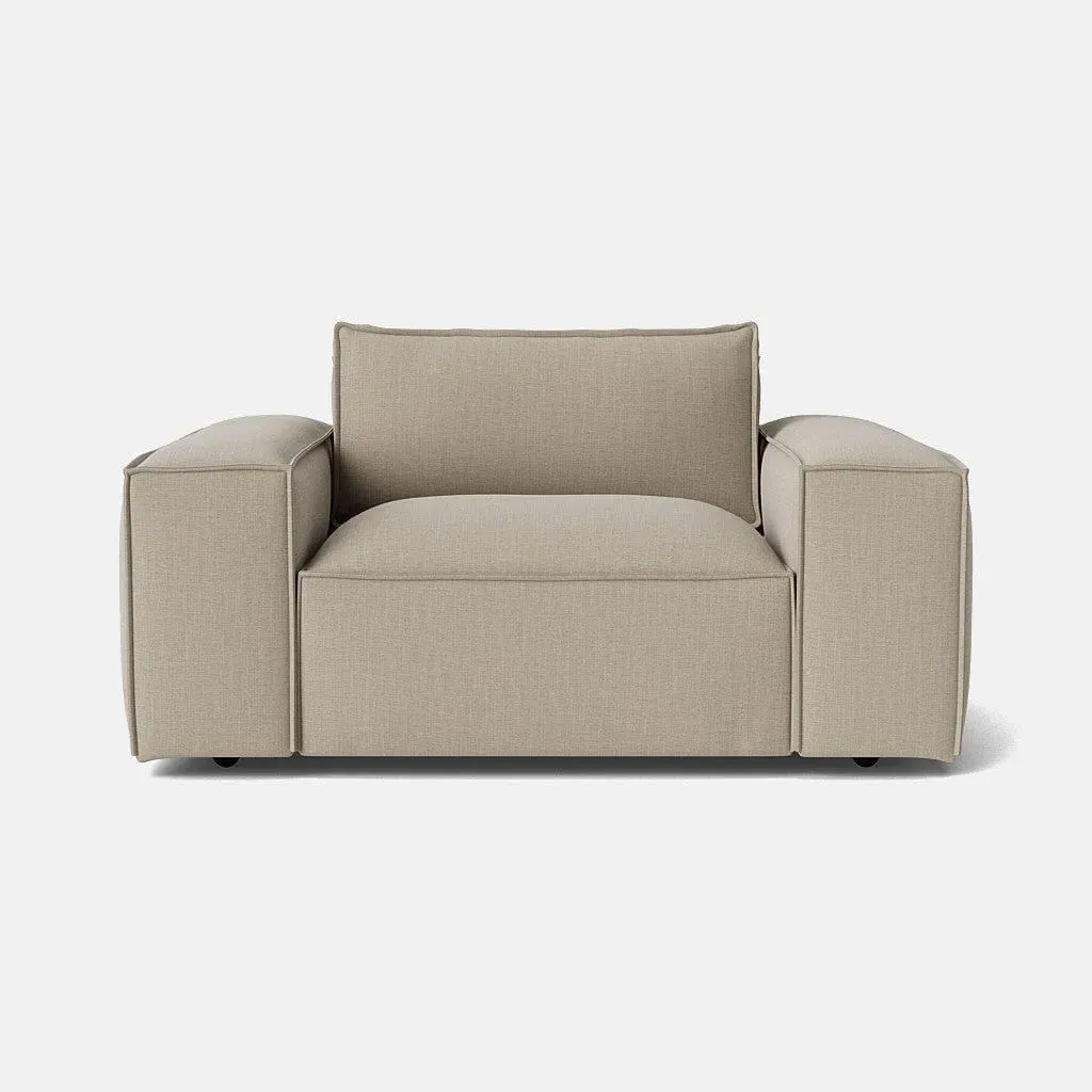 Marylebone Luxe Chenille Love Seat - Soft Truffle product