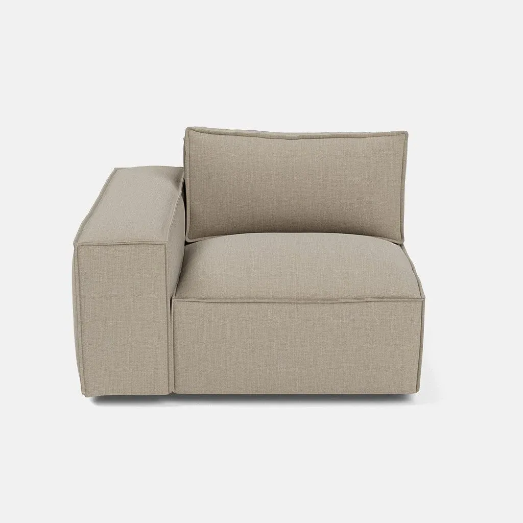 Marylebone Right Piece Sofa - Soft Truffle, Chenille product