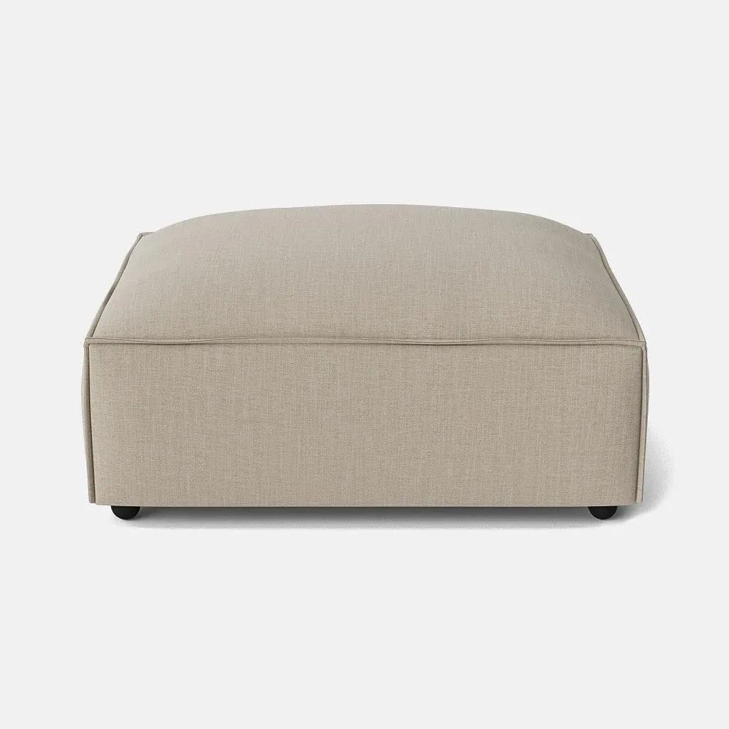 Marylebone Small Footstool - Soft Truffle, Chenille product