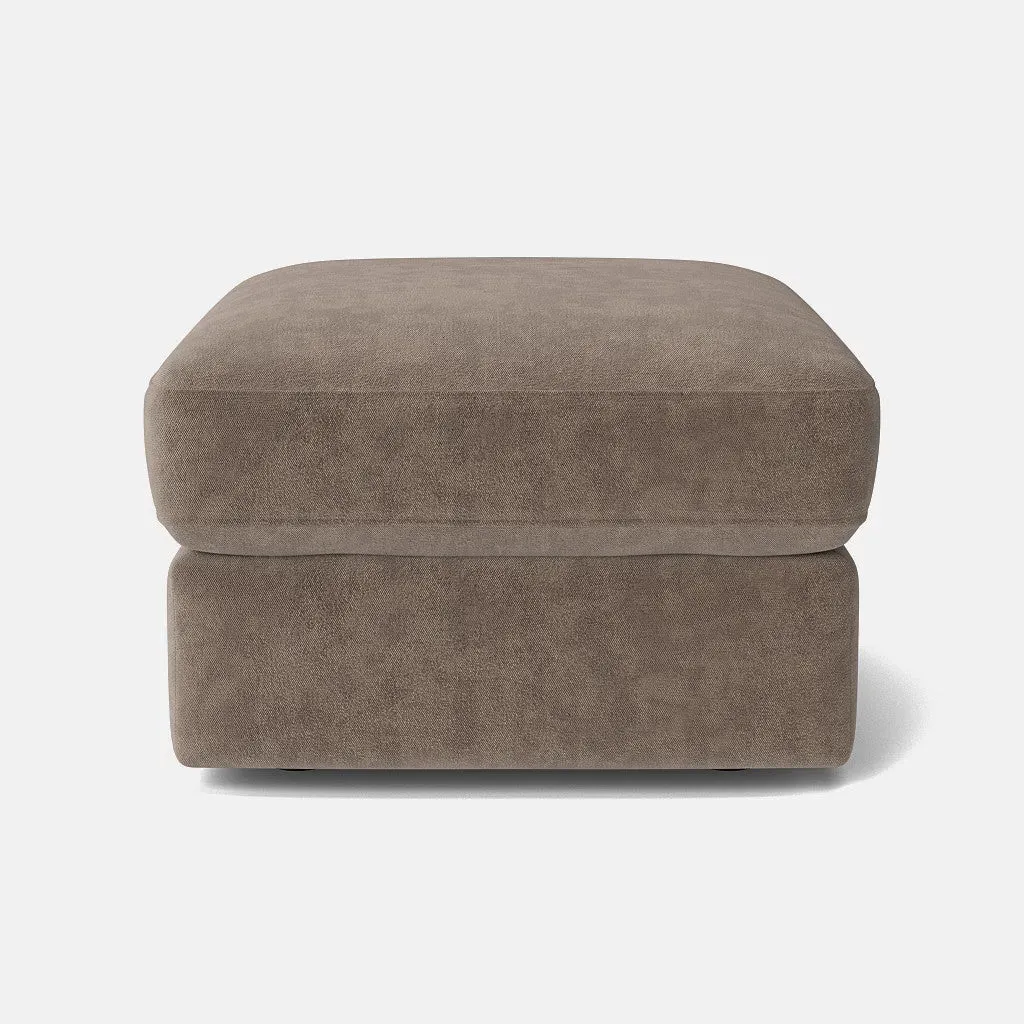 Milan Footstool - Wild Truffle, Chenille product