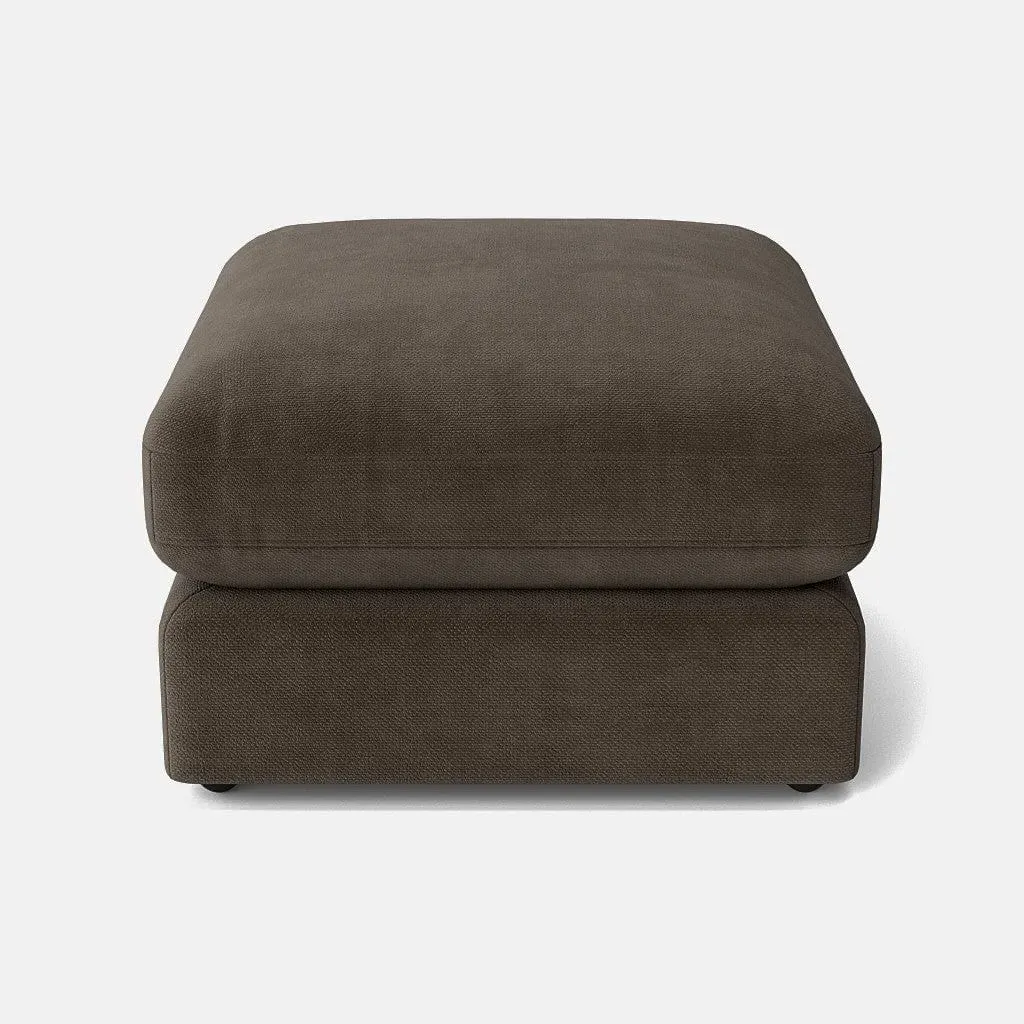 Niko Chenille Footstool - Mocha product