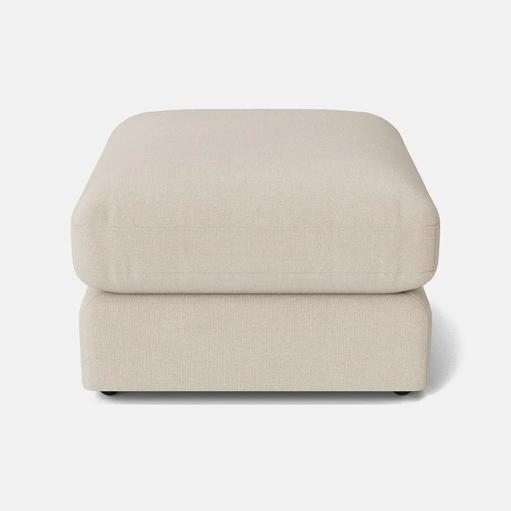 Niko Footstool - Cool Cream, Chenille product
