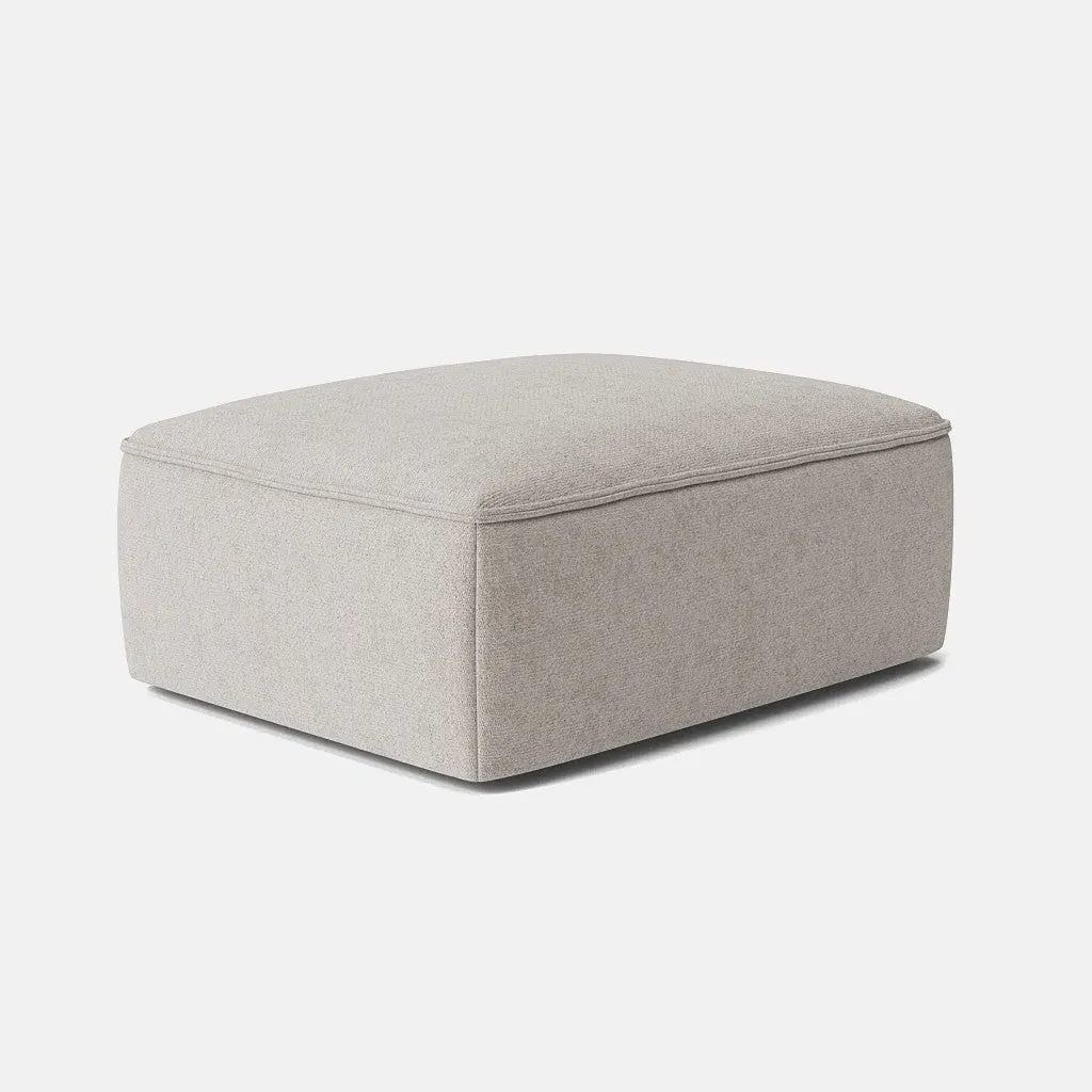 Nori Footstool - Neutral Linen, Chenille product