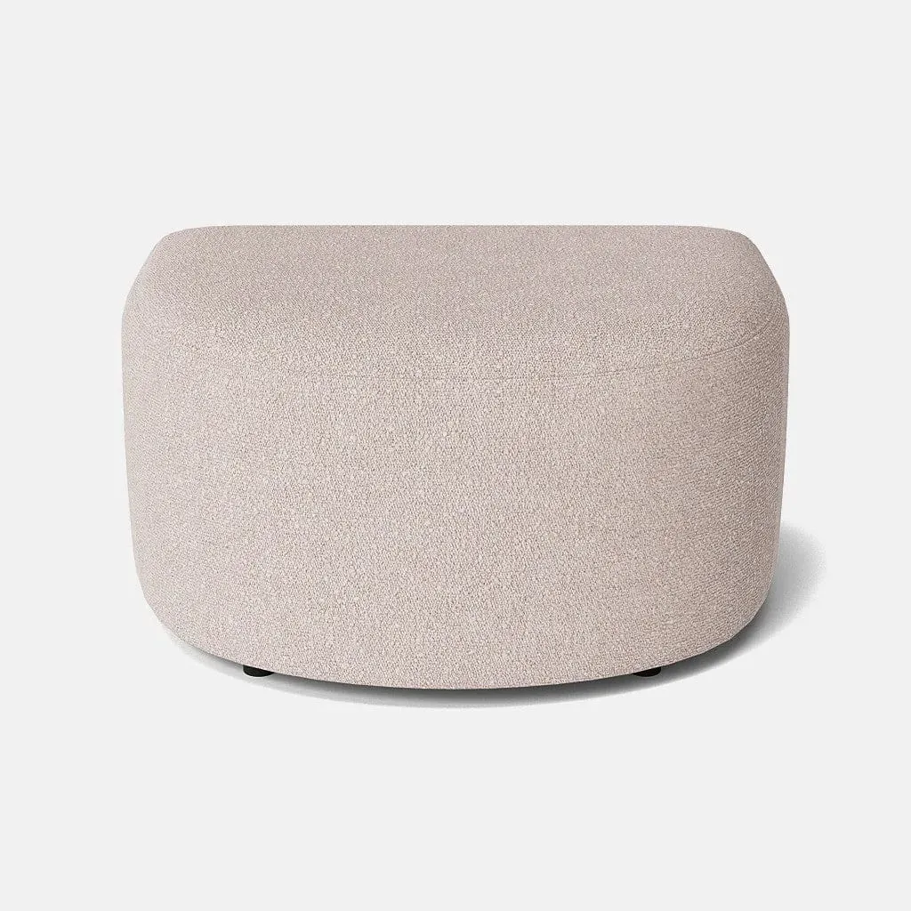 Nova Chenille Footstool - Pebble Drift product