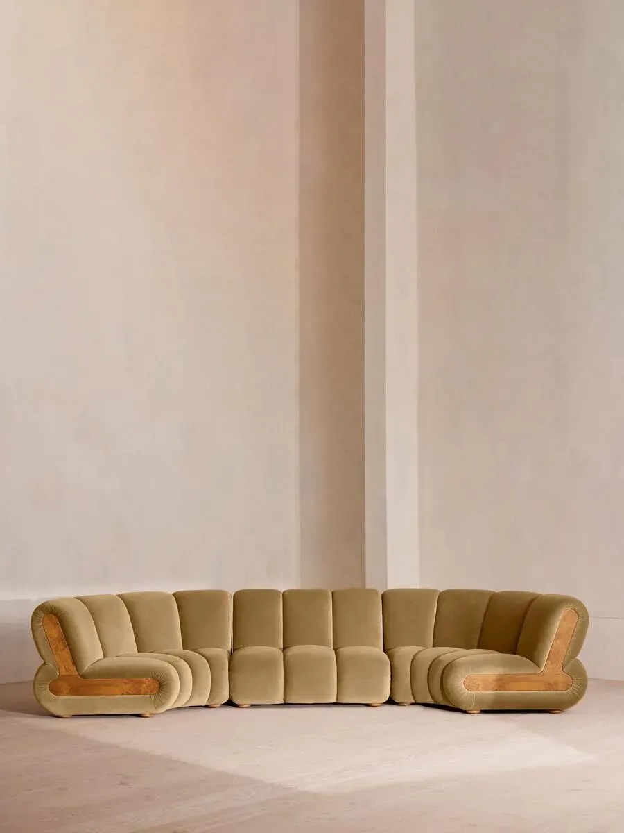 noelle-modular-curved-sofa-six-seater-velvet-camel image