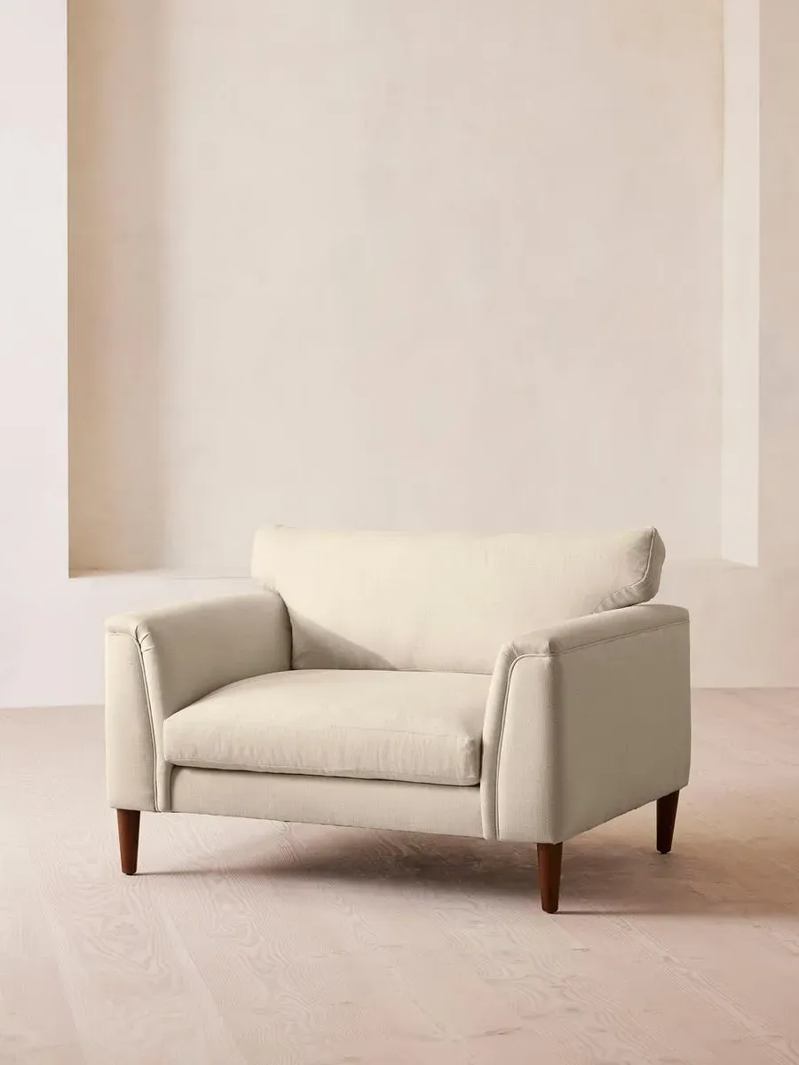 Reya 2-Seater Loveseat - Bisque, Linen by Soho Home