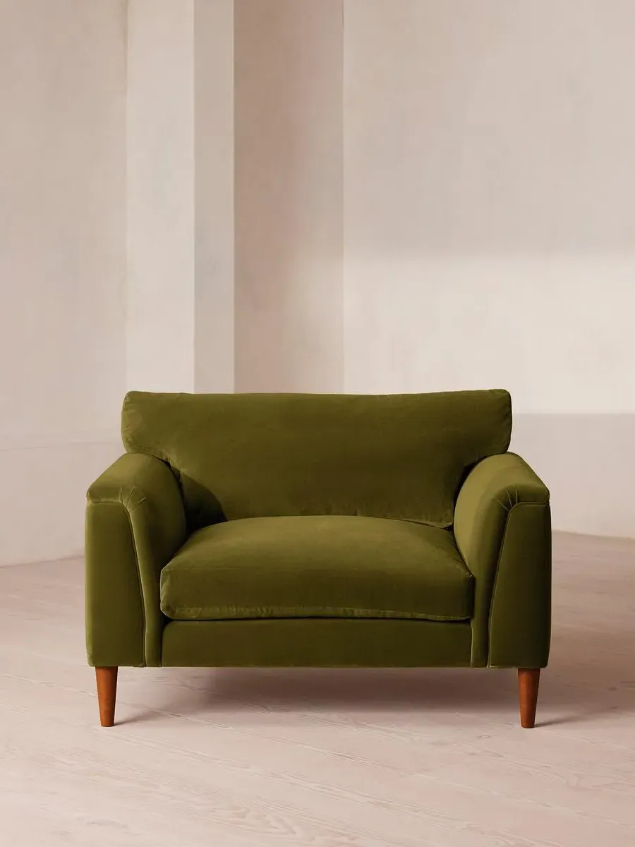 Reya 2-Seater Loveseat - Olive, Velvet product