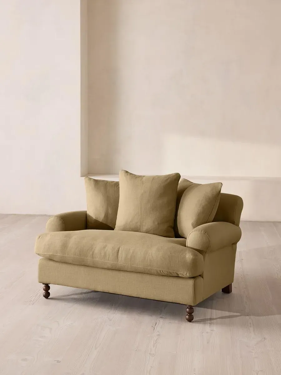 Audrey 2-Seater Loveseat - Wheat, Linen
