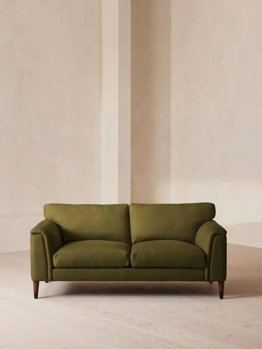 Reya 2-Seater Sofa - Olive, Linen
