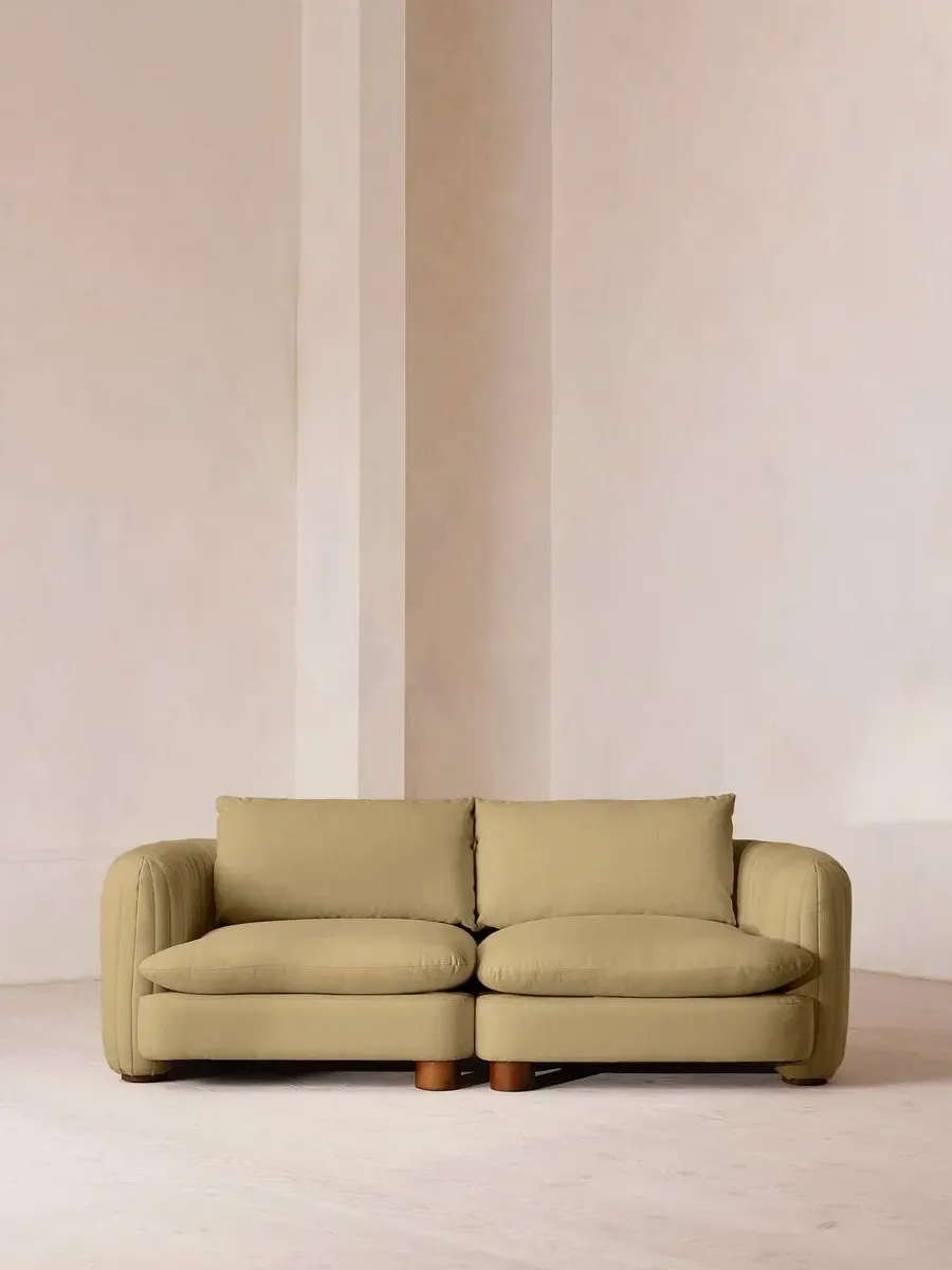 3-Seater Modular Sofa Deep Sit - Wheat, Linen by Soho Home
