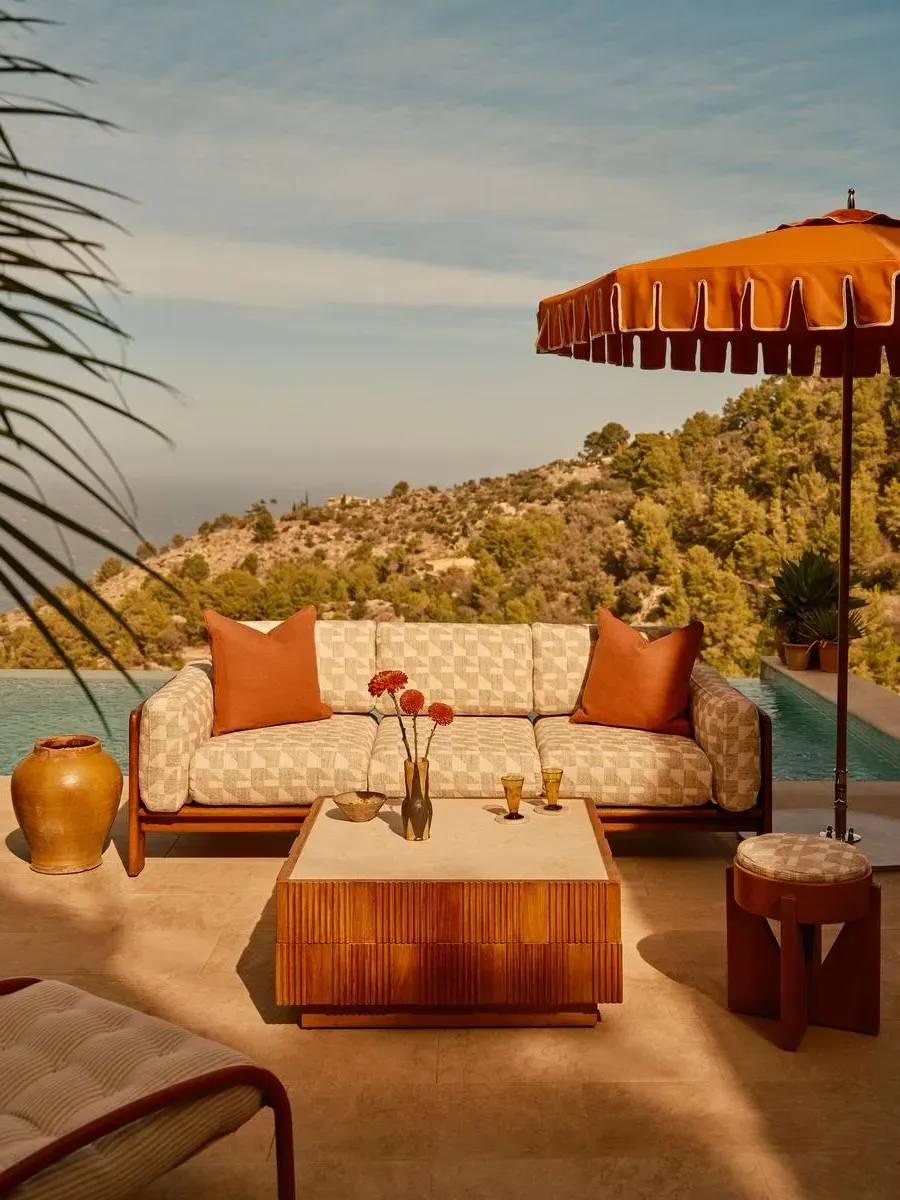 Marcia 3-Seater Outdoor Sofa - Natural, Iroko Wood product