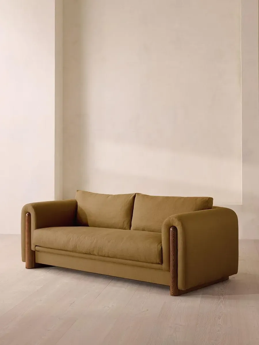 Farrell 3-Seater Sofa - Ochre, Linen by Soho Home