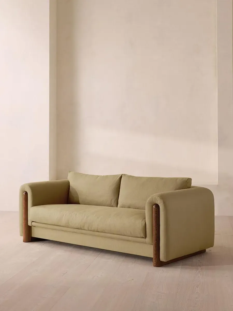 Farrell 3-Seater Sofa - Wheat, Linen by Soho Home
