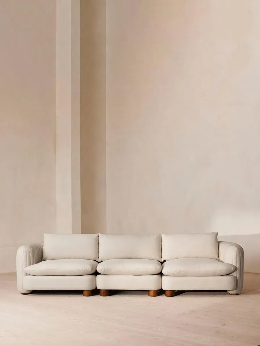 4-Seater Modular Sofa Deep Sit - Bisque, Linen product