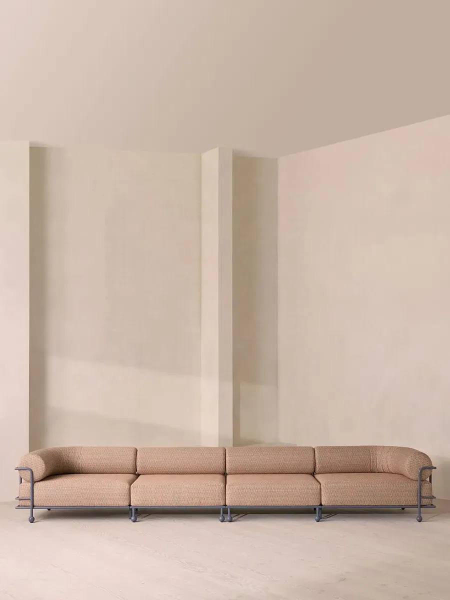 5-Seater Modular Outdoor Sofa - Green, Linen product