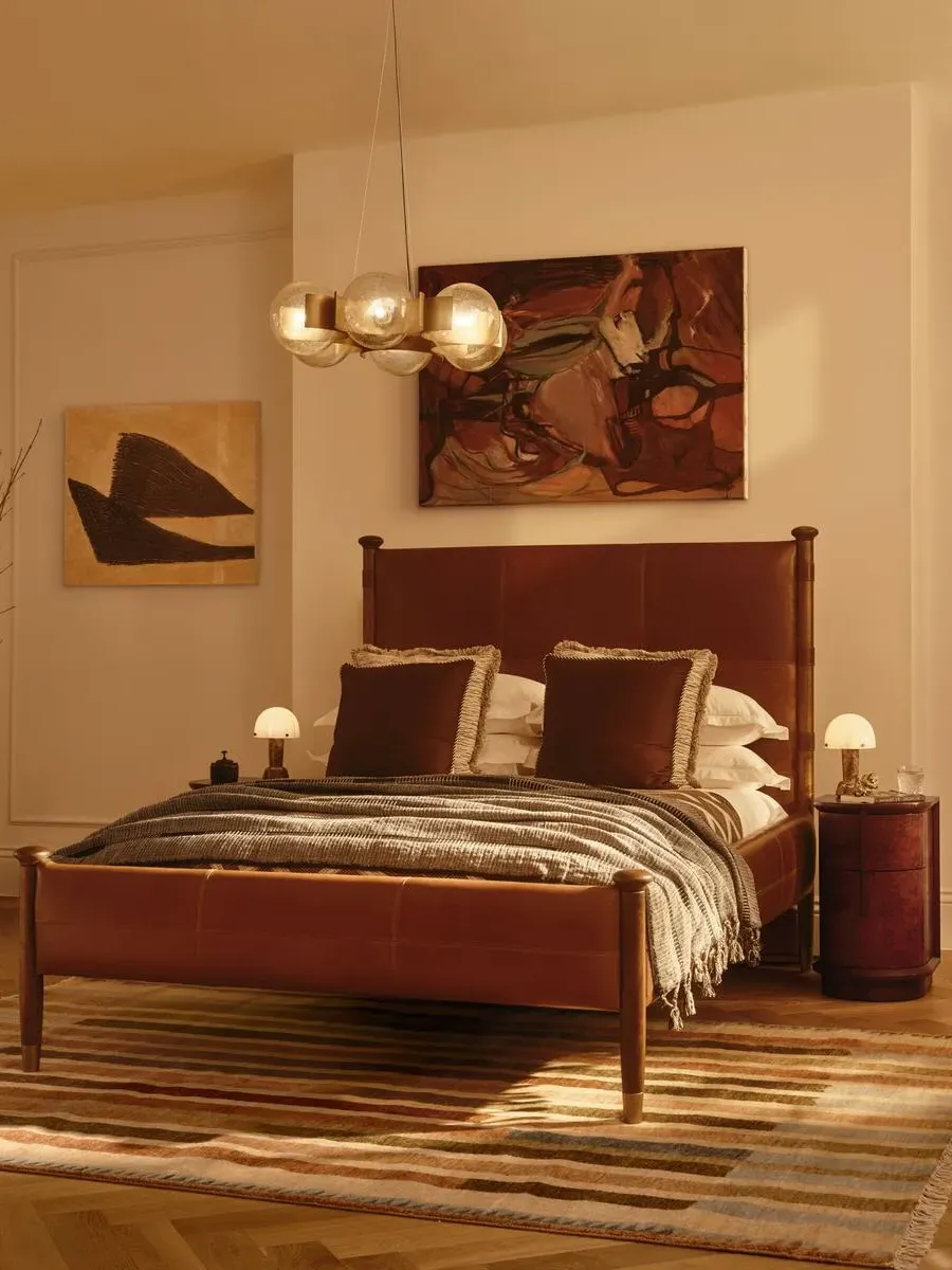 Allis 6-Light Chandelier - Antique Brass, Tinted Glass product