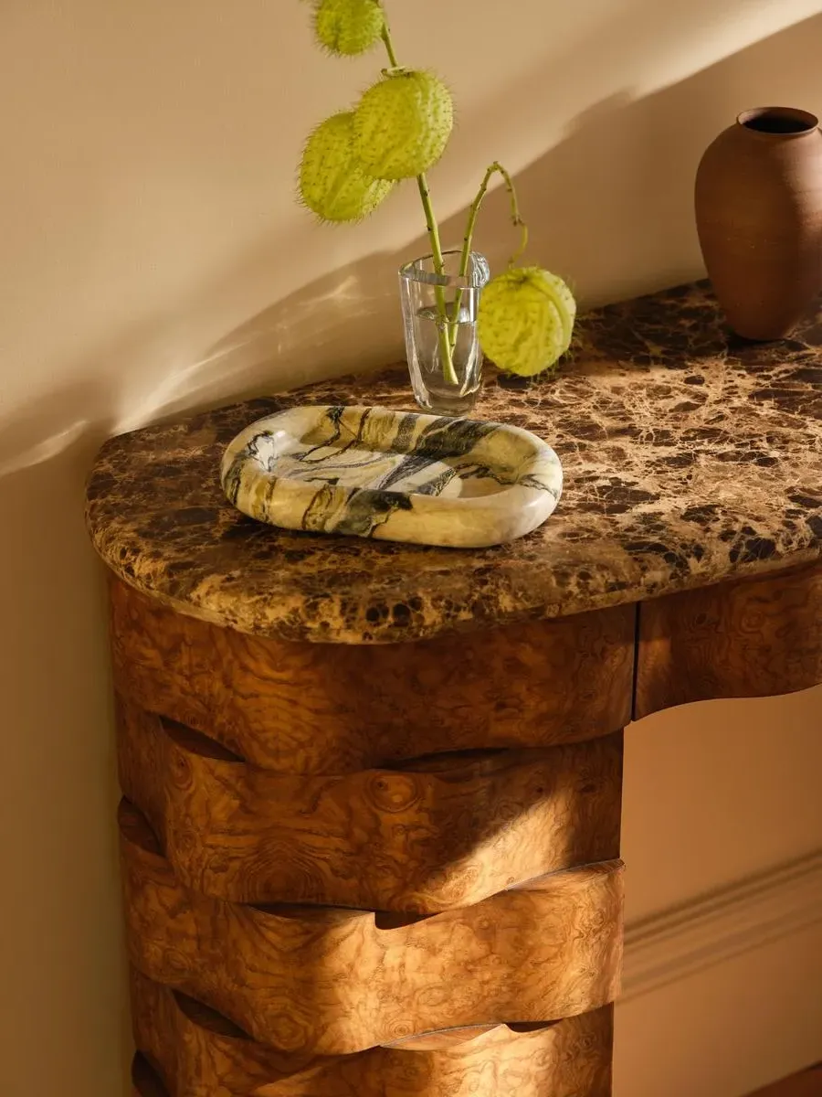 Adley Catchall - Floral Jade Marble product