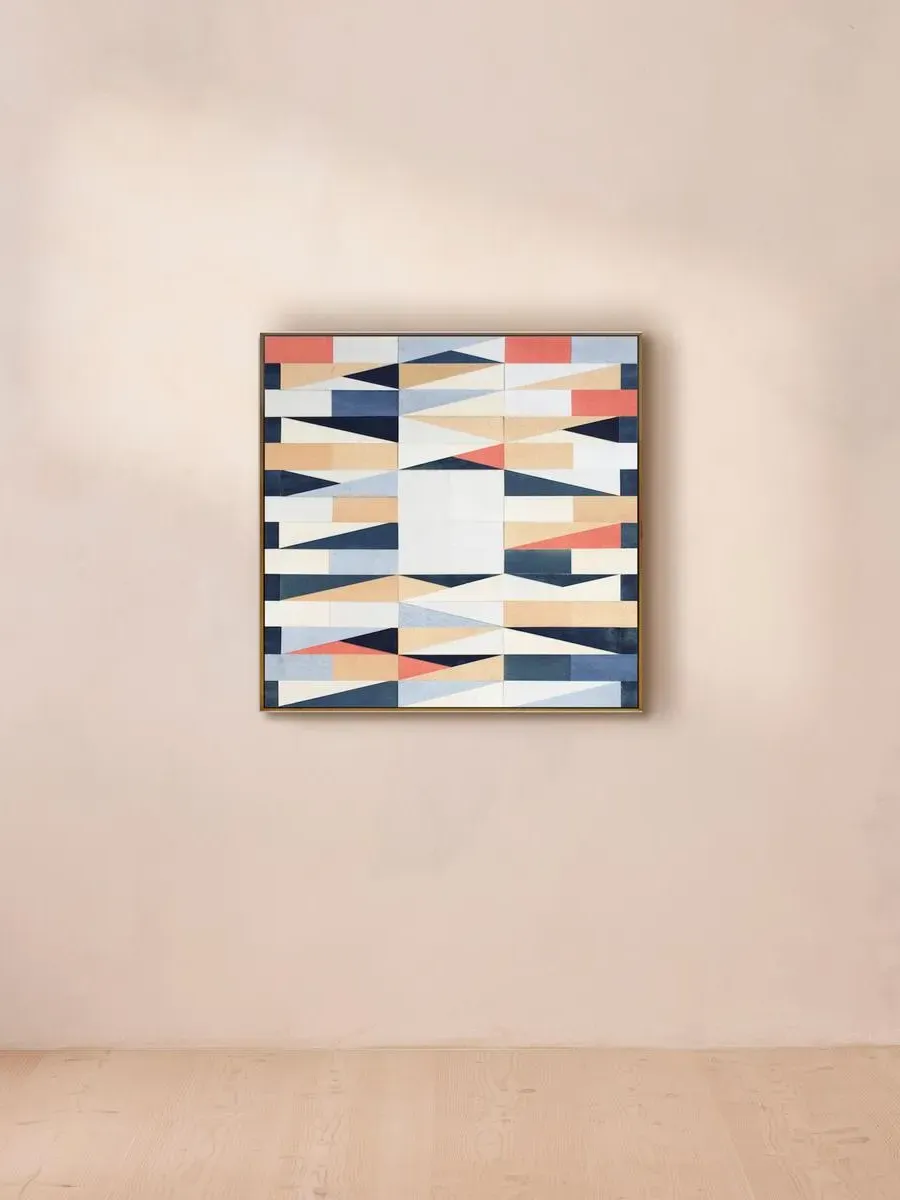 Aleph II by Jo Hummel Abstract Collage - Pigment on Paper and Plywood by Soho Home