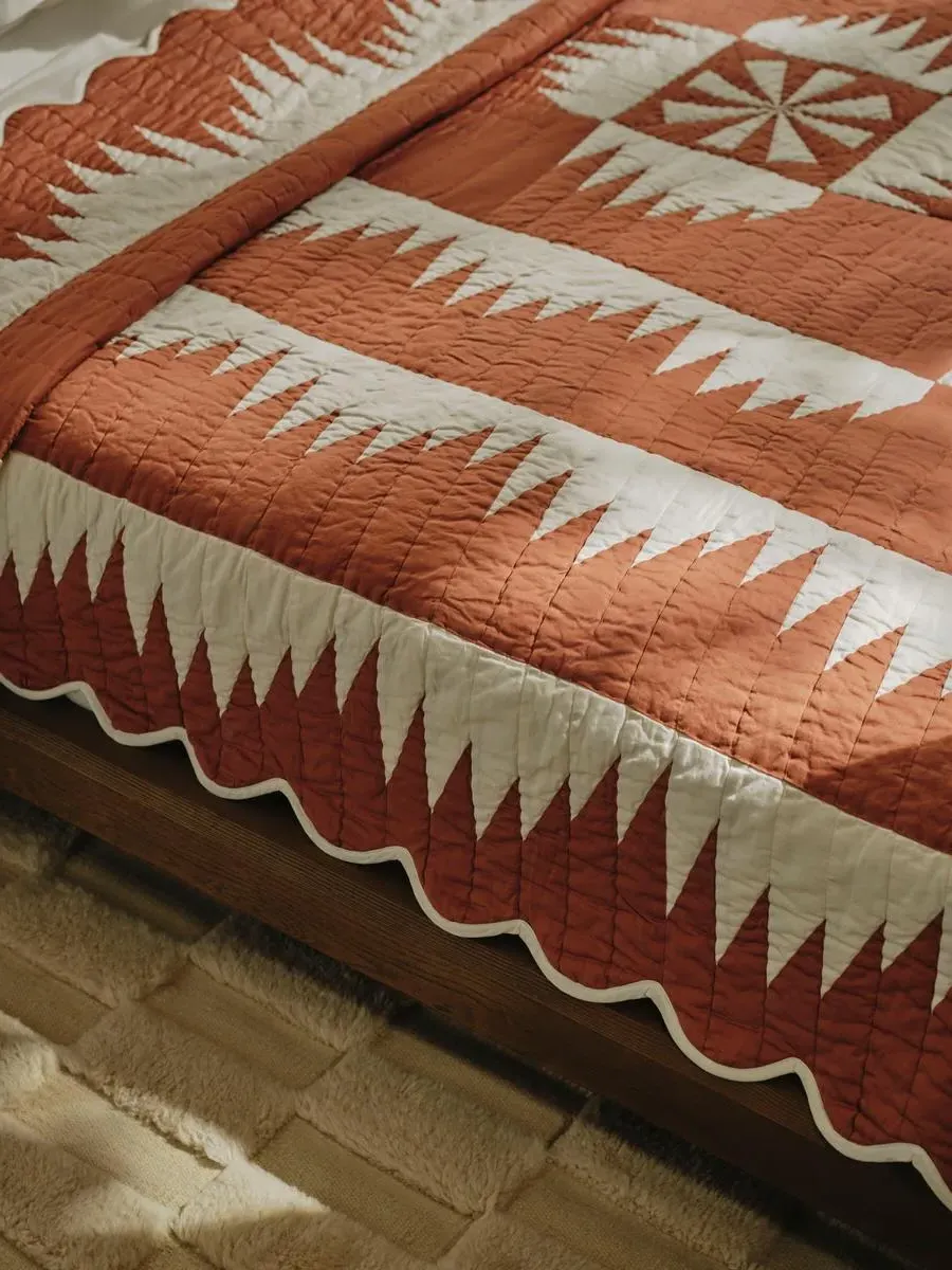 Annabelle Bedspread - Rust, Cotton product