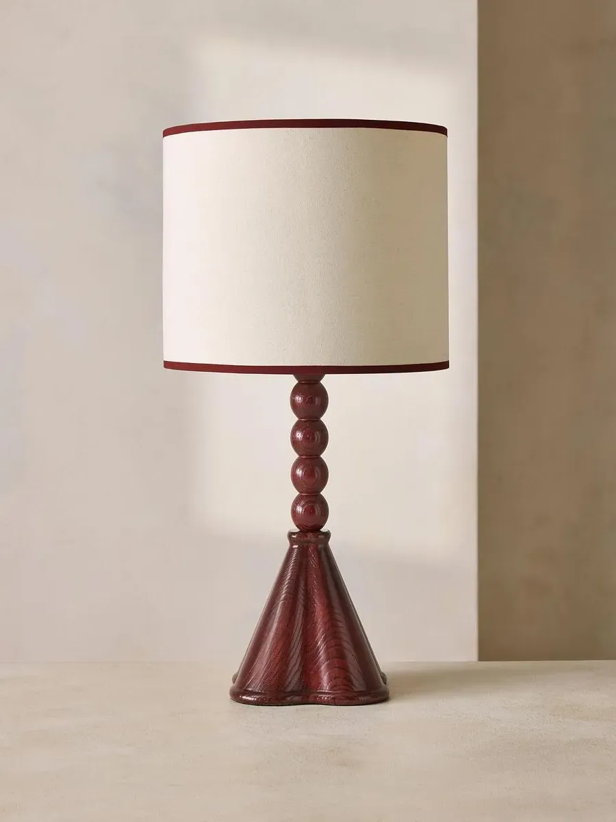 Archie Table Lamp - Bordeaux, Ash Wood product