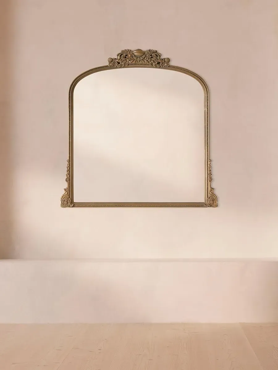 Arielle Wall Mirror - Gold, Resin product