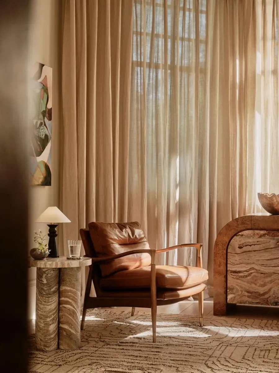 Theodore Armchair - Chestnut, Leather product