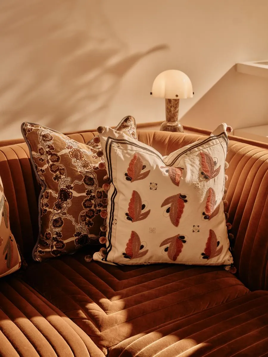 Arthur Square Cushion - Cream, Cotton product