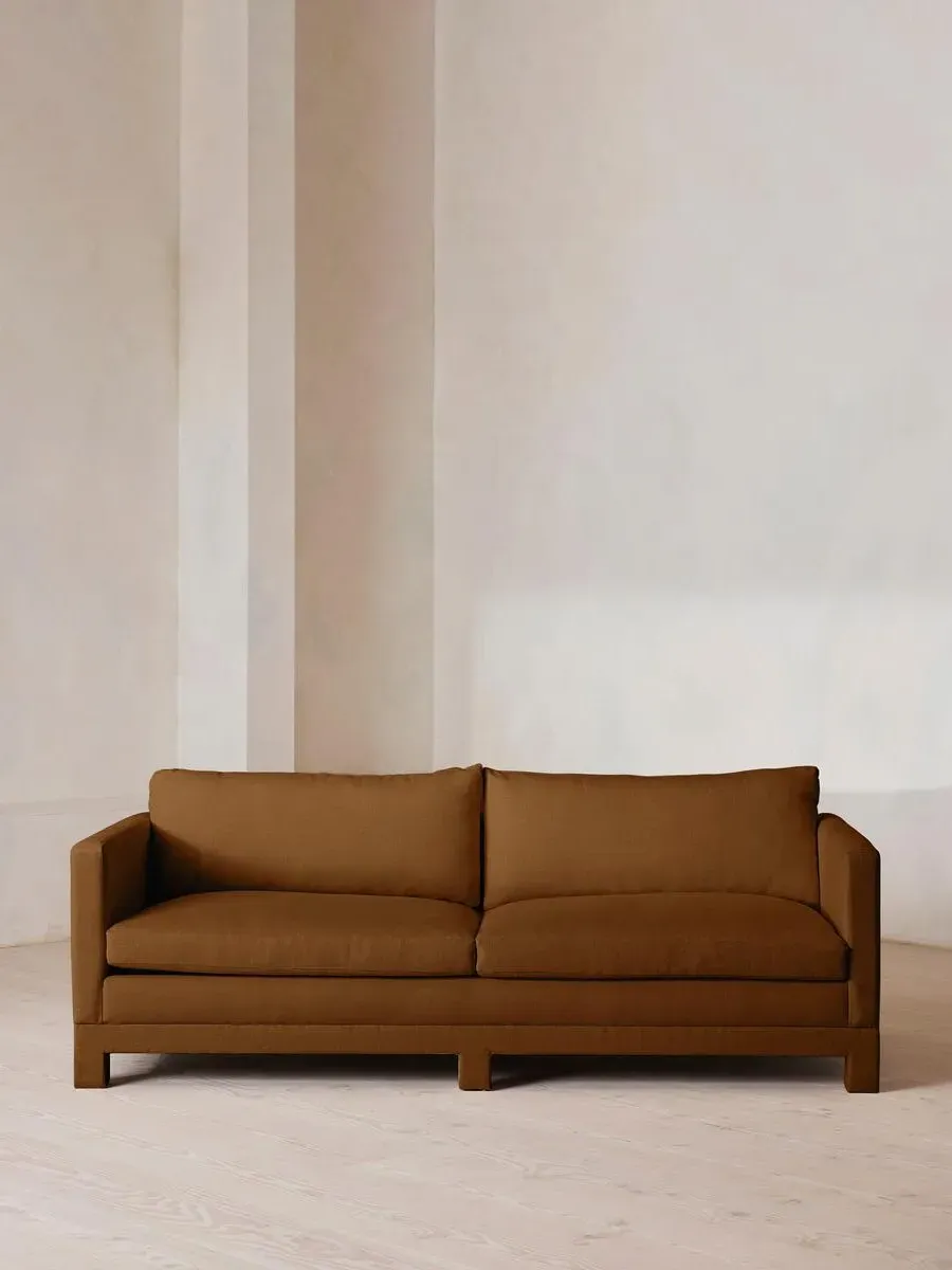 Ashford 3-Seater Sofa - Terracotta, Linen by Soho Home