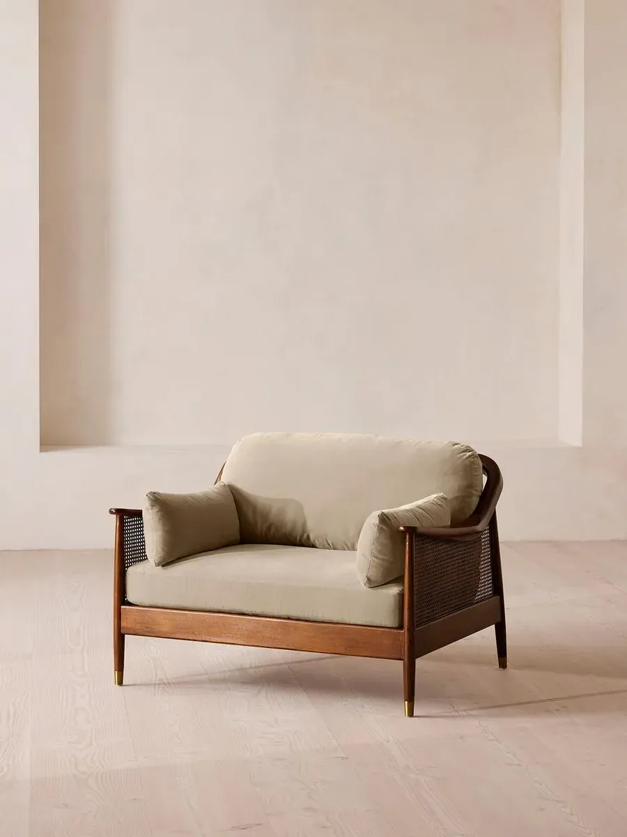 Atlanta 2-Seater Loveseat - Oyster, Velvet product