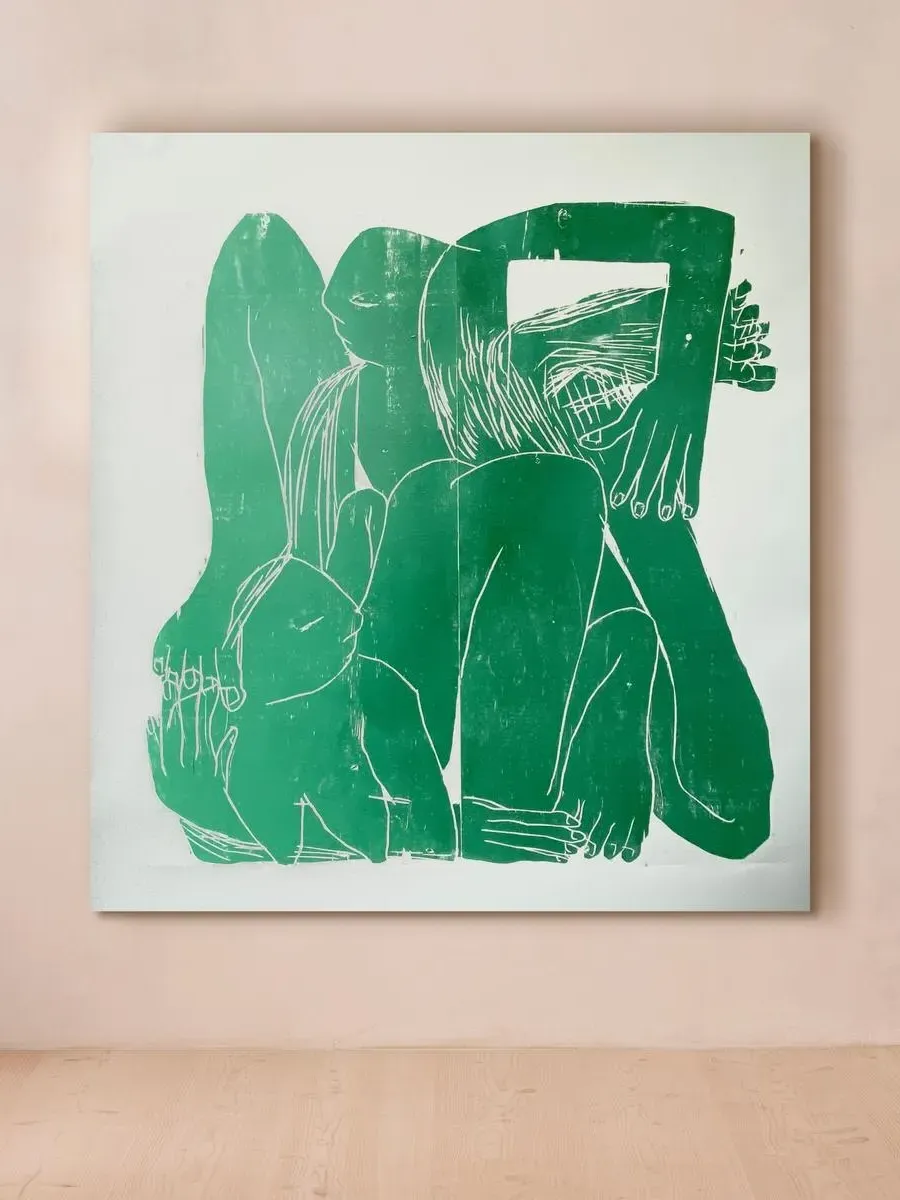 Barbara Kuebel 'Human Shapes in Wheelspin' Limited Edition Print product