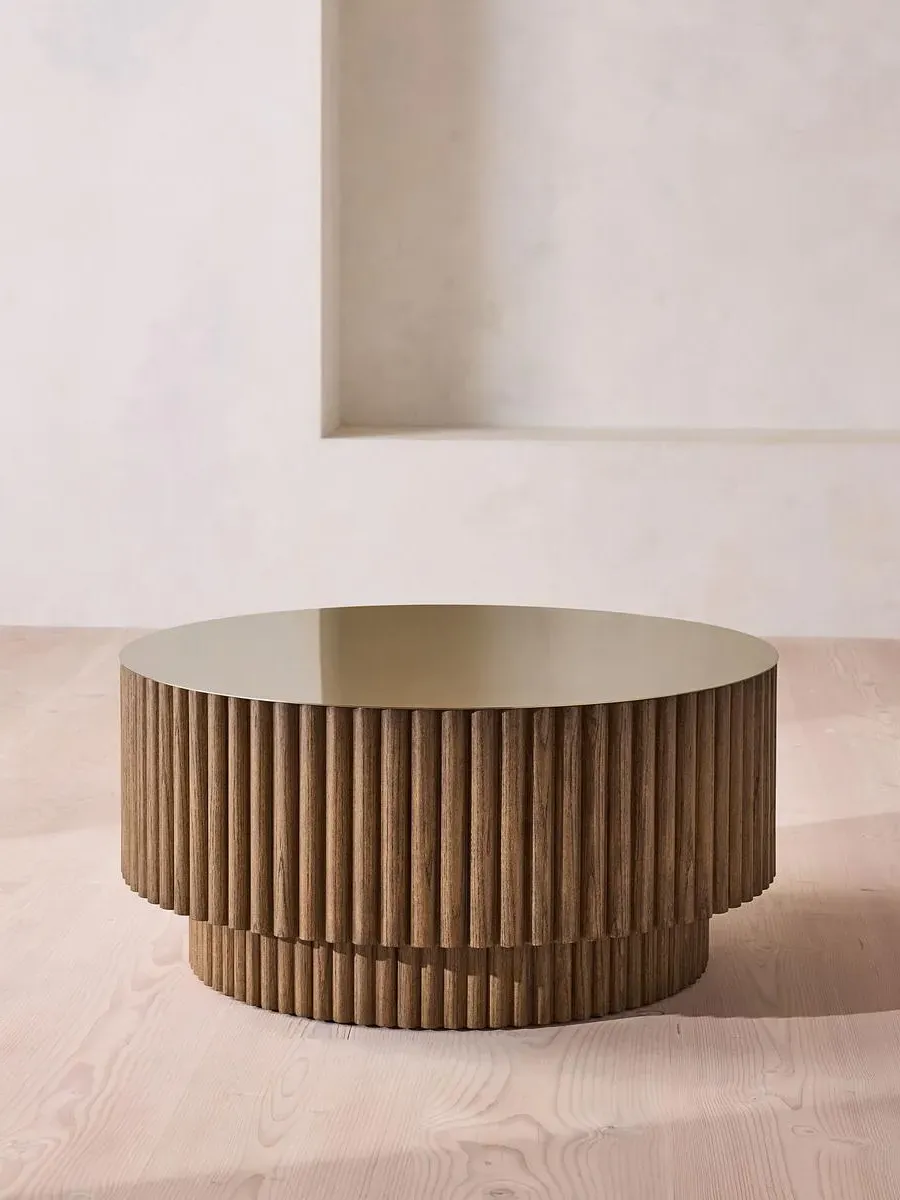 Barrel Coffee Table - Dark Oak product