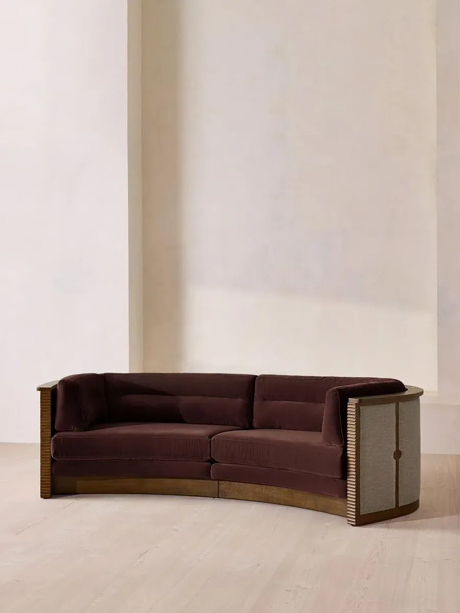 Belmont 3-Seater Sofa - Aubergine, Velvet product