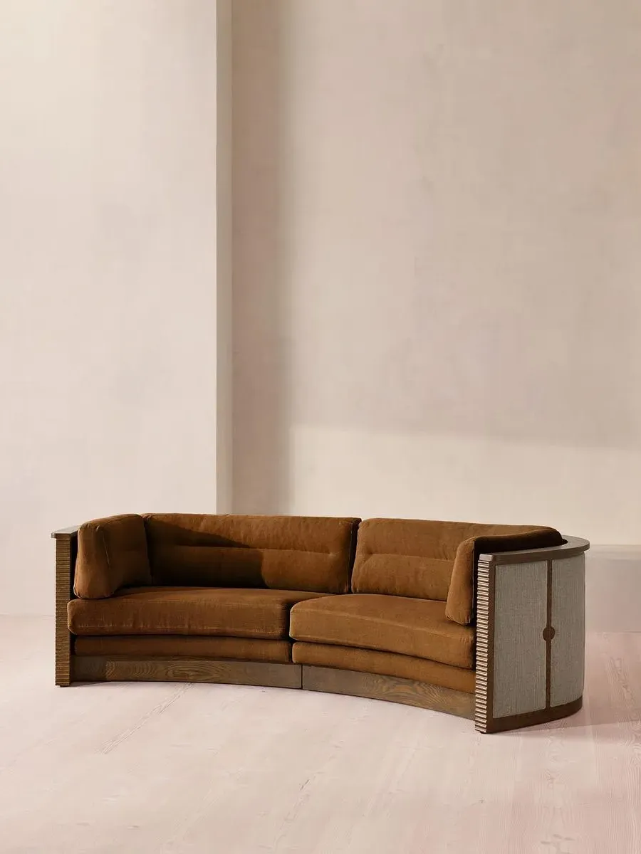 Belmont 3-Seater Sofa - Terracotta, Linen by Soho Home