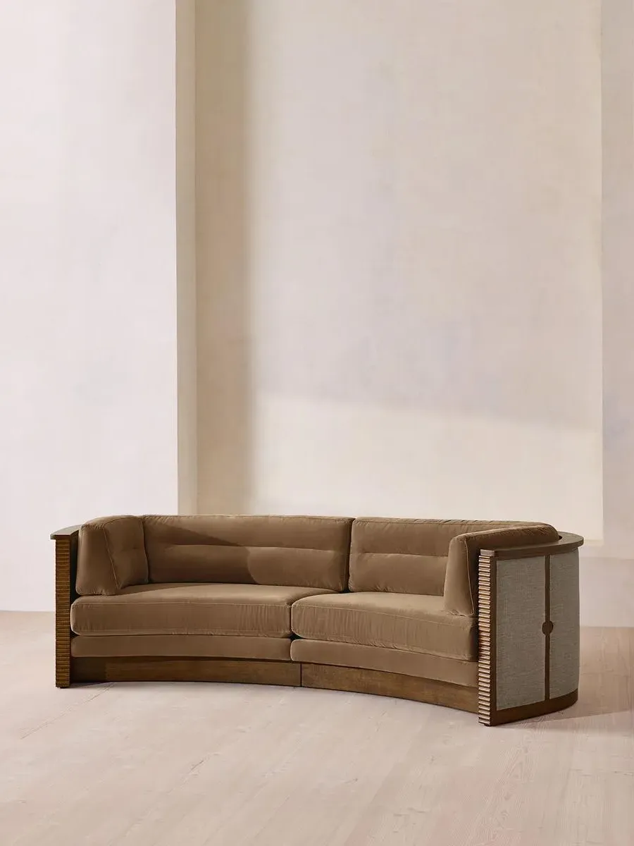 Belmont 3-Seater Sofa - Truffle, Velvet by Soho Home