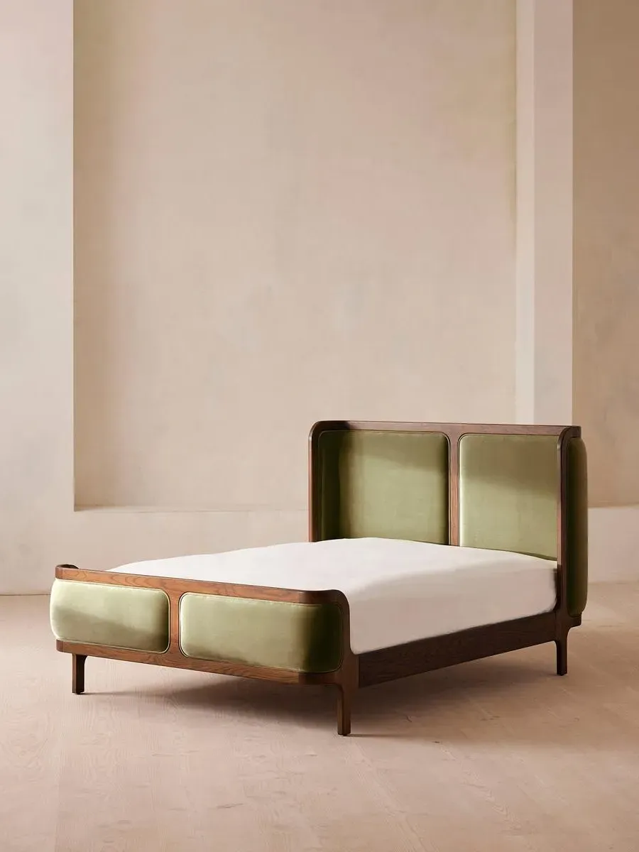 Belsa Double Bed Frame - Lichen, Velvet product