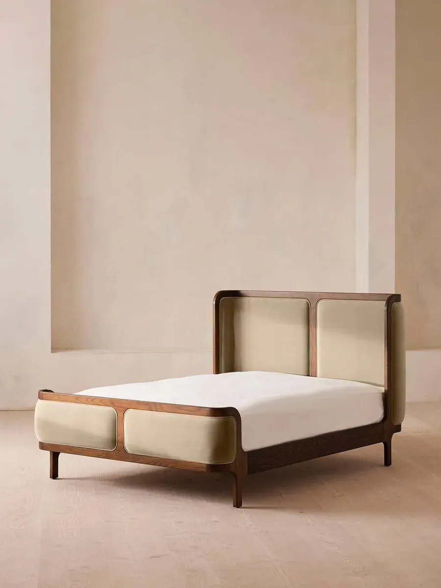 Belsa Emperor Bed Frame - Oyster, Velvet by Soho Home