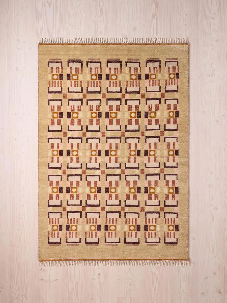 Benton Checkerboard Rug Swatch - Hand-Knotted product