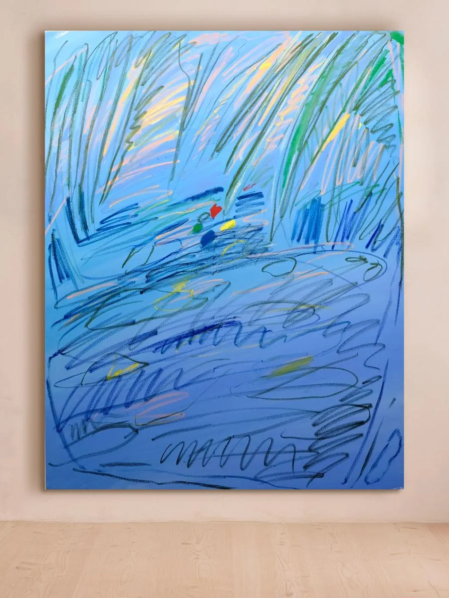 Big Blue by Kate Hiley Nature Painting by Soho Home