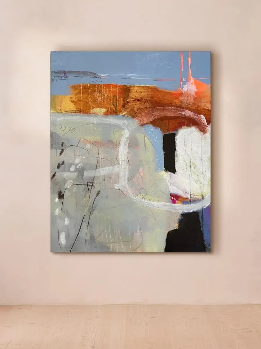 Botallack Cornwall by Laura Cramer Abstract Painting product