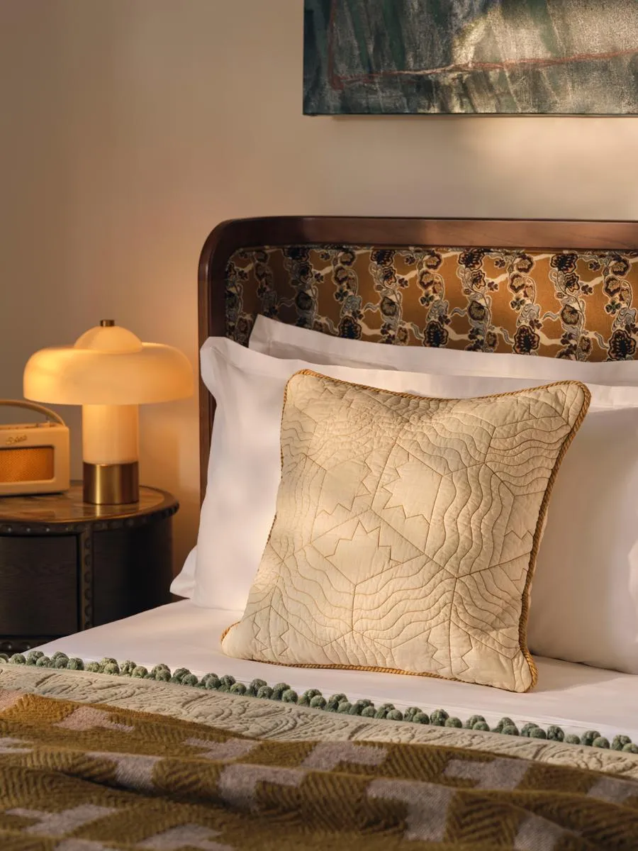 Callington Square Cushion - Ochre product
