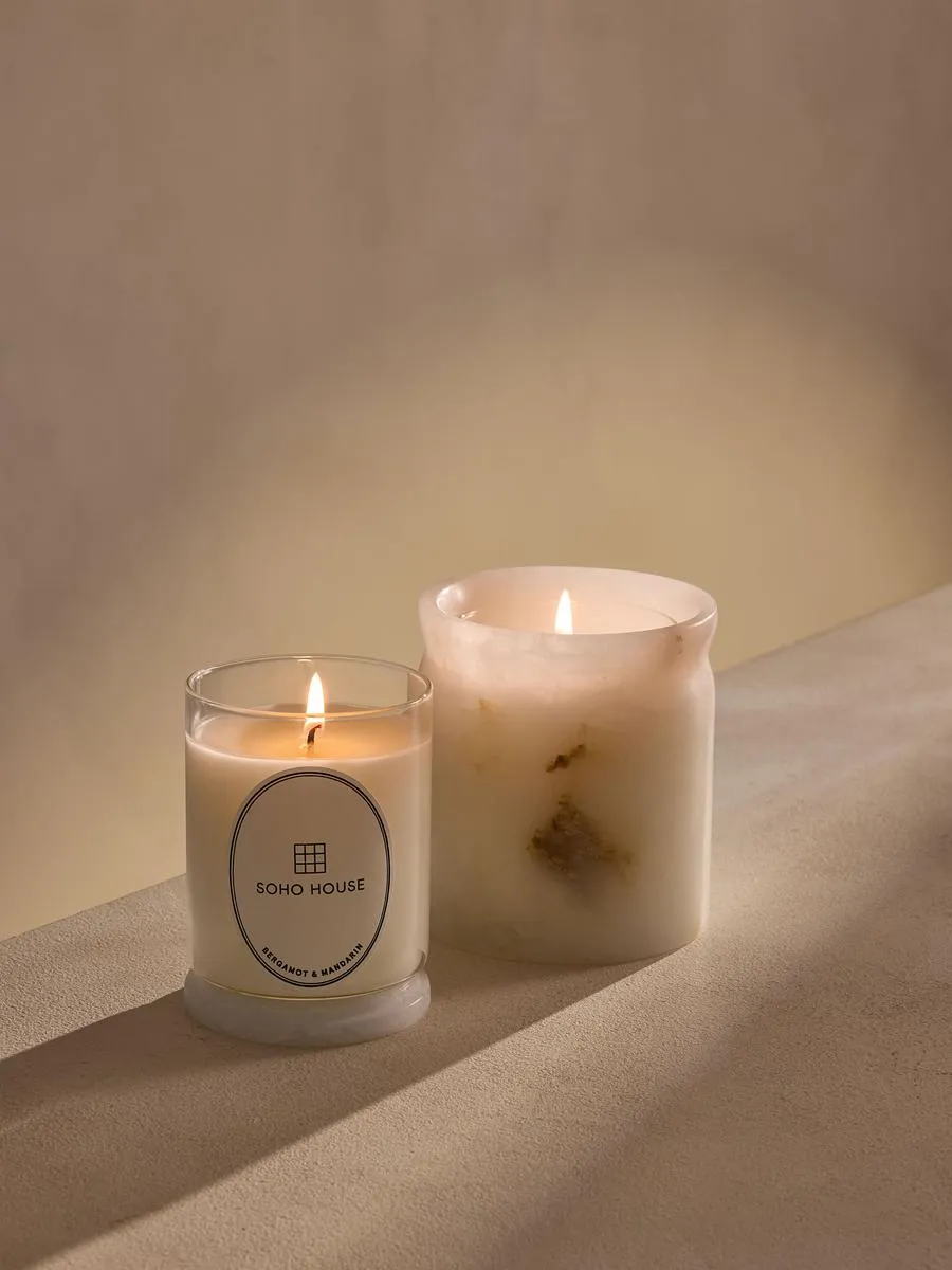 Bergamot & Mandarin Zest Candle Set - Alabaster by Soho Home