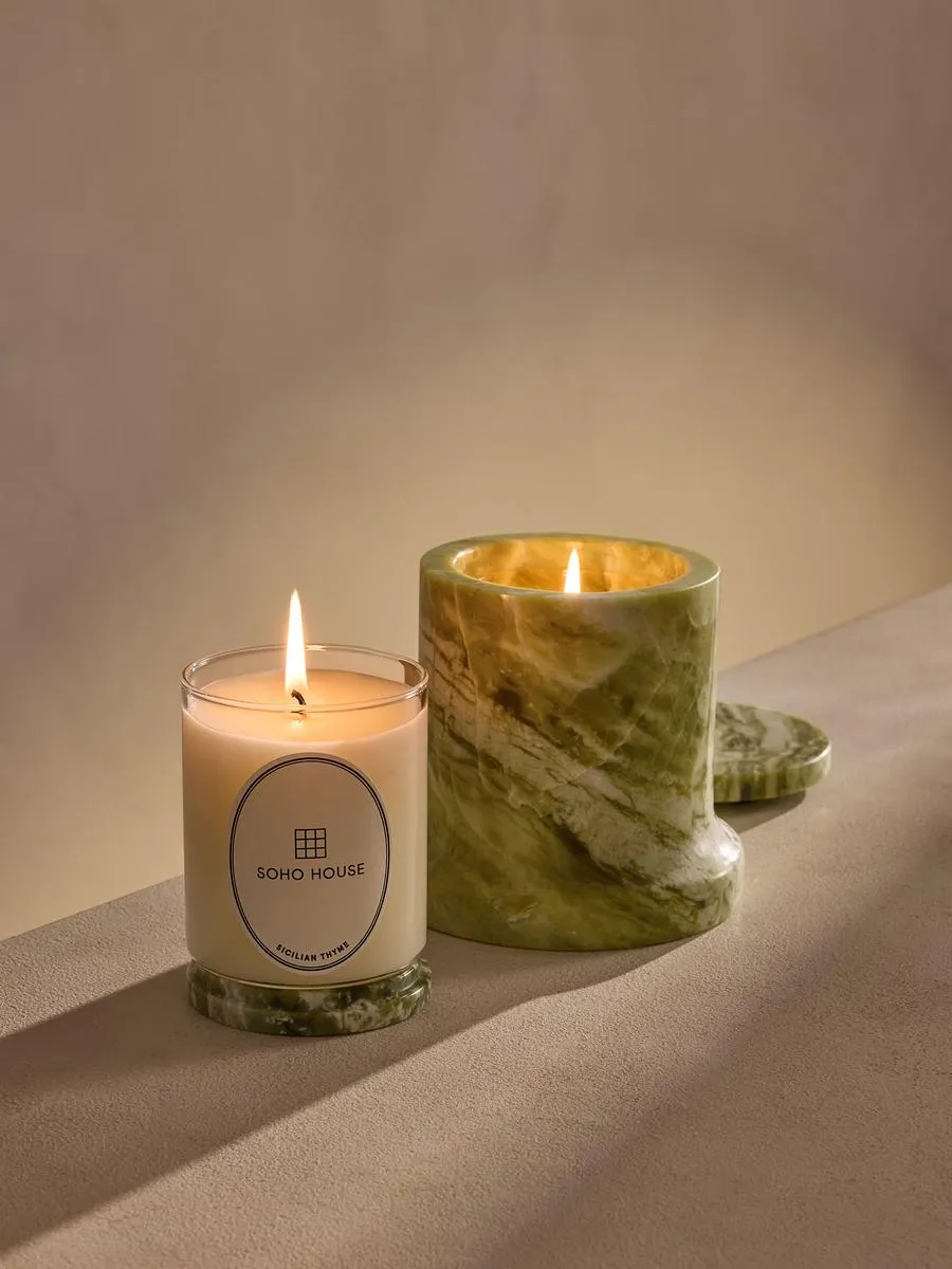 Sicilian Thyme Candle Set - Apple Jade Marble by Soho Home
